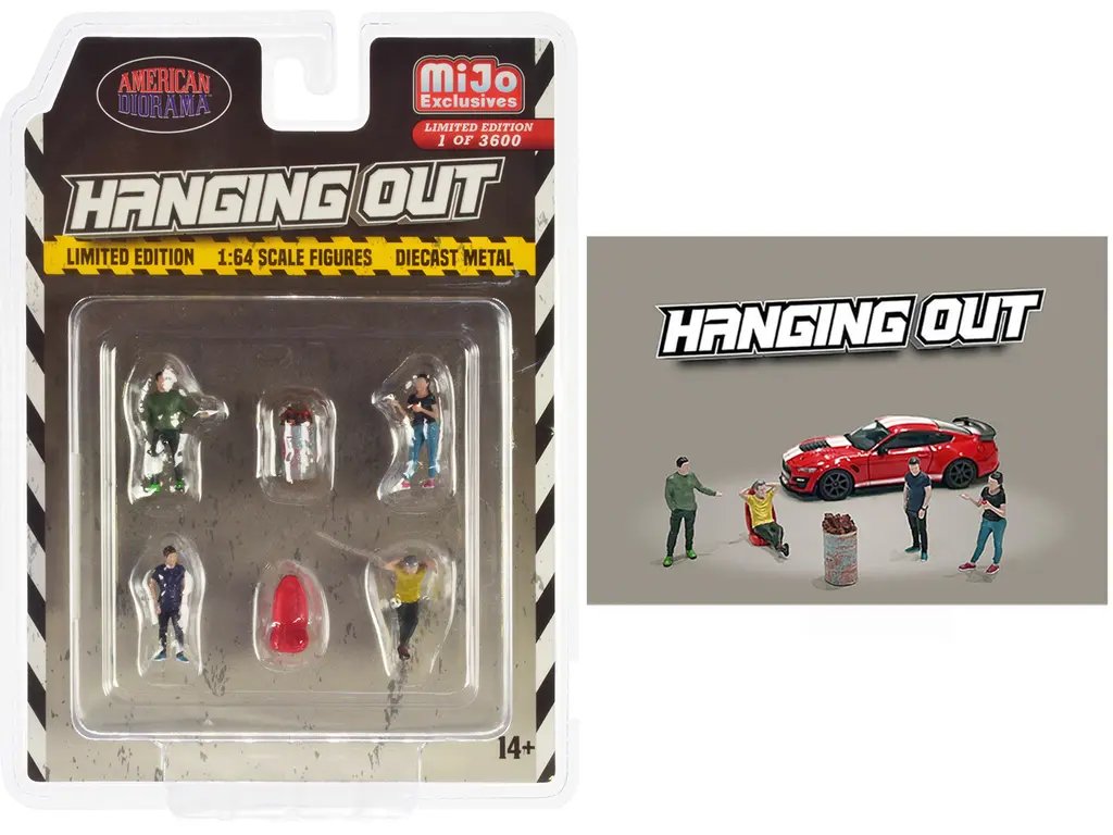 Limited Edition 1/64 Scale ‘Hanging Out’ Diecast Figure Set by American Diorama – 3600 Worldwide