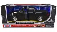 2019 Ford F-150 Lariat Crew Cab Black Diecast Model 1/24 - Law Enforcement Series by Motormax