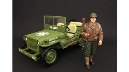 Authentic US Army WWII 1:18 Scale Figure by American Diorama - Perfect for Collectors