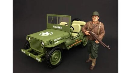 Authentic US Army WWII Figure II for 1:18 Scale Models by American Diorama