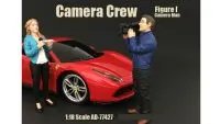 1/18 Scale Camera Man Figurine 'Camera Crew' by American Diorama - Perfect for Model Dioramas