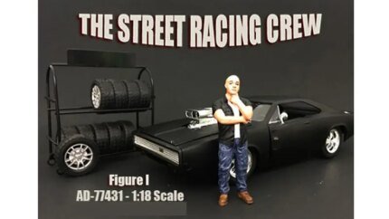 Street Racing Crew Figure I for 1:18 Scale Models by American Diorama - Perfect for Collectors