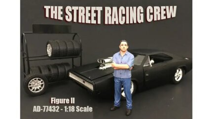 Street Racing Crew Figure II for 1:18 Scale Models by American Diorama - Perfect for Collectors