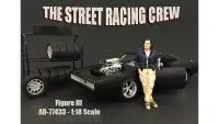 Street Racing Crew Figure III for 1:18 Scale Models by American Diorama - Perfect for Collectors