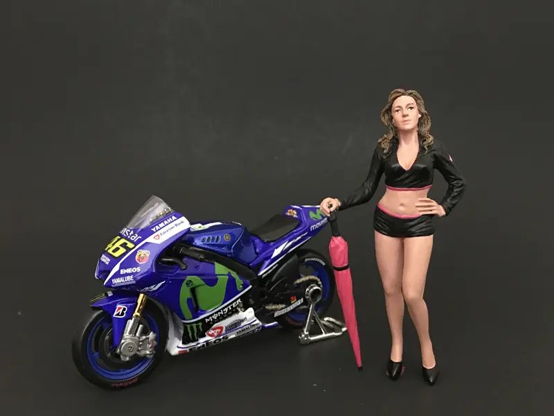 Umbrella Girl Figurine II for 1/18 Scale Models by American Diorama – Perfect Diorama Accessory