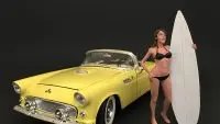 Surfer Casey 1/18 Scale Model Figure by American Diorama - Perfect for Diorama Enthusiasts
