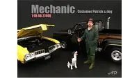 American Diorama 1:18 Scale Patrick and Dog Figurine for Model Displays