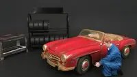 Mechanic Tony Inflating Tire Figurine for 1/24 Scale Models by American Diorama