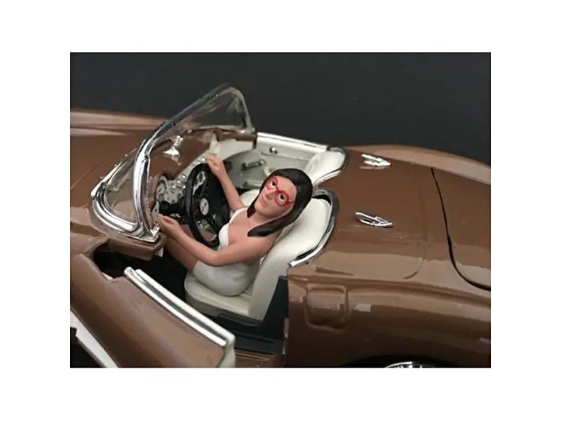 1/18 Scale Female Driving Figurine by American Diorama – Perfect for Model Car Enthusiasts