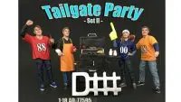 Enhance Your 1:18 Scale Models with American Diorama's Tailgate Party Set II - 4 Piece Figure Collection