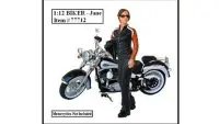 American Diorama Biker Jane 1:12 Scale Model Figure - Perfect for Collectors