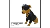 Realistic Biker's Dog 'Buddy Hersey' 1:12 Figure by American Diorama