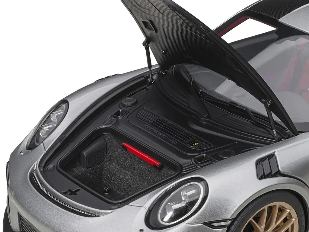 Exclusive Porsche 911 GT2 RS Weissach 1/18 Model Car in GT Silver by Autoart