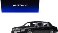 Toyota Century Black Special Edition RHD 1/18 Model Car by Autoart with Curtains