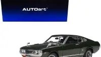 1973 Toyota Celica Liftback 2000GT RA25 RHD Moss Green 1/18 Model Car by Autoart
