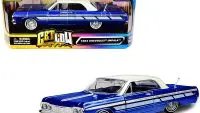 1964 Chevrolet Impala Lowrider Candy Blue Metallic 1/24 Diecast Model Car by Motormax