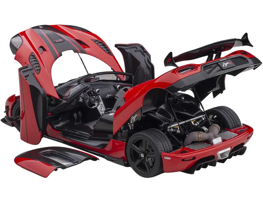 Koenigsegg Agera RS Chili Red 1/18 Diecast Model Car by Autoart – Luxury Collectible 3 Koenigsegg Agera RS Chili Red 1/18 Diecast Model Car by Autoart – Luxury Collectible - Image 3