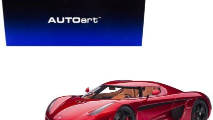 Stunning Koenigsegg Regera Candy Red 1/18 Model Car by Autoart – Perfect Collector's Piece