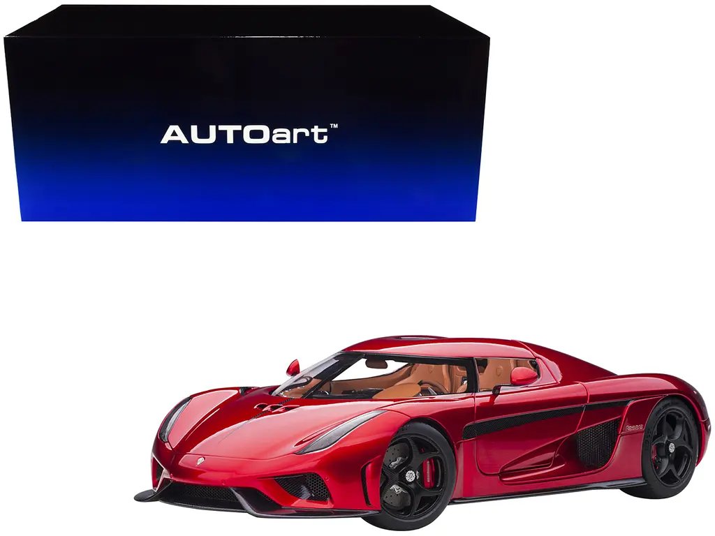 Stunning Koenigsegg Regera Candy Red 1/18 Model Car by Autoart – Perfect Collector’s Piece