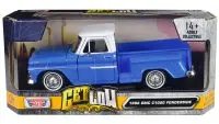 1966 GMC C1000 Fenderside Lowrider Blue Diecast Model Car 1/24 by Motormax