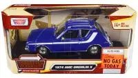 1974 AMC Gremlin X Diecast Model - Blue & White, Roof Rack, 1/24 Scale by Motormax