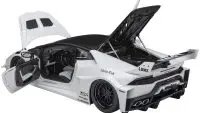 Stunning 1/18 Lamborghini Huracan GT LB-Silhouette Works Model Car by Autoart - White & Black