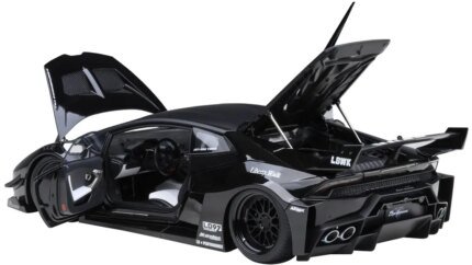 Exclusive Lamborghini Huracan GT LB-Silhouette Works Black 1/18 Model by Autoart