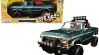 1979 Ford F-150 Custom Off-Road Green Metallic Diecast Model 1/24 by Motormax