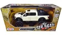 2017 Ford F-150 Raptor Off-Road Diecast Model 1/27 by Motormax - Cream Pickup Truck