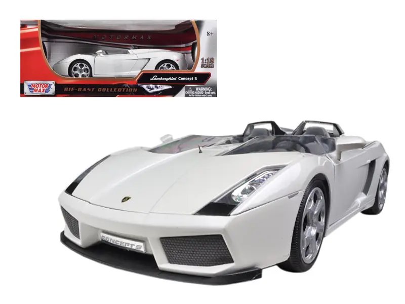Exclusive Lamborghini Concept S Pearl White 1/18 Diecast Model by Motormax