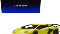 Stunning Lamborghini Aventador SVJ Giallo Tenerife 1/18 Model Car by Autoart