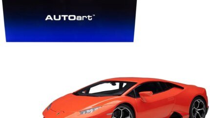 Stunning Lamborghini Huracan EVO Arancio Xanto Orange 1/18 Model Car by Autoart
