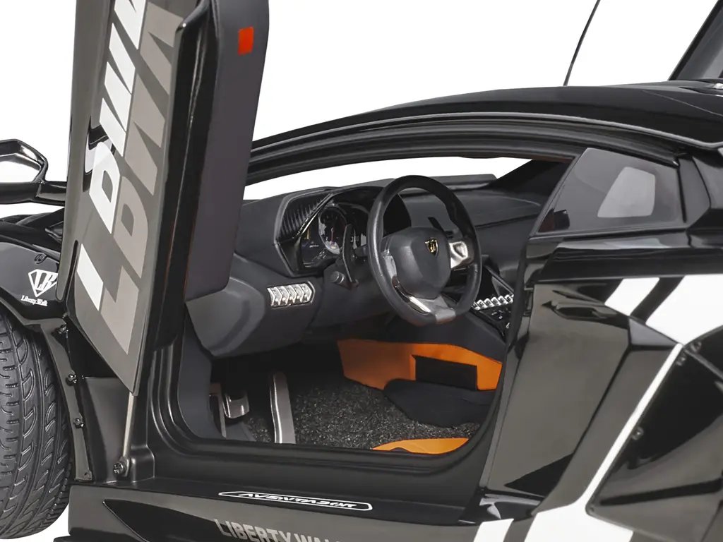 Lamborghini Aventador Liberty Walk LB-Works 1/18 Model Car - Black Limited Edition by Autoart 3 Lamborghini Aventador Liberty Walk LB-Works 1/18 Model Car - Black Limited Edition by Autoart - Image 3