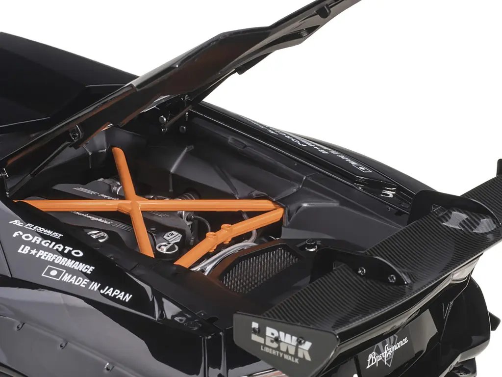 Lamborghini Aventador Liberty Walk LB-Works 1/18 Model Car - Black Limited Edition by Autoart 2 Lamborghini Aventador Liberty Walk LB-Works 1/18 Model Car - Black Limited Edition by Autoart - Image 2