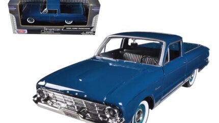 Vintage 1960 Ford Falcon Ranchero Blue 1/24 Diecast Model by Motormax