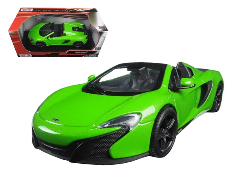 Buy McLaren 650S Spider Green 1/24 Diecast Model Car by Motormax – Perfect Collectible!