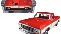 Vintage 1979 Ford F-150 Red & Cream 1/24 Diecast Model by Motormax