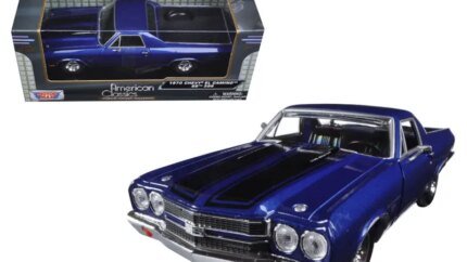 1970 Chevrolet El Camino SS 396 Diecast Model - Dark Blue Metallic 1/24 by Motormax