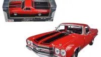 Vintage 1970 Chevrolet El Camino SS 396 Red Diecast Model Car