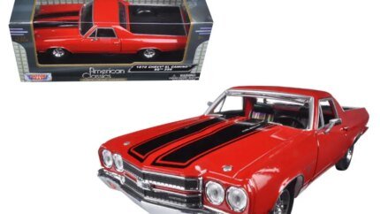 Vintage 1970 Chevrolet El Camino SS 396 Red Diecast Model Car