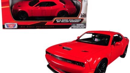 Buy 2018 Dodge Challenger SRT Hellcat Widebody Red 1/24 Diecast Model by Motormax