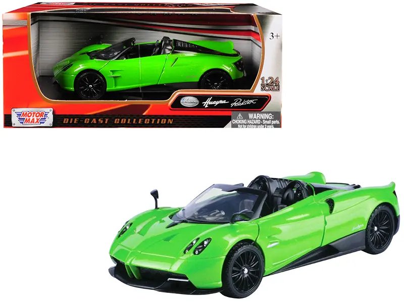 Pagani Huayra Roadster Green 1/24 Diecast Model Car by Motormax – Premium Collectible
