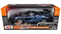 McLaren Senna Gray Metallic & Black 1/24 Diecast Model Car by Motormax - Timeless Legends