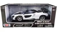 McLaren Senna White & Black 1/24 Diecast Model Car by Motormax - Perfect Collectible Gift