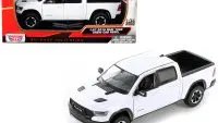 2019 RAM 1500 Rebel Crew Cab White Diecast Model 1/24-1/27 by Motormax