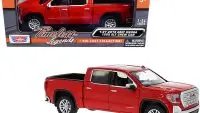 2019 GMC Sierra 1500 SLT Red Diecast Model 1/24-1/27 by Motormax - Collectible Pickup Truck