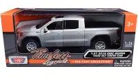 2019 GMC Sierra 1500 SLT Crew Cab Silver Metallic Diecast Model by Motormax