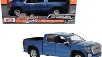 2019 GMC Sierra 1500 Denali Blue Metallic Diecast Model 1/24-1/27 by Motormax
