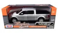 2019 Ford F-150 Limited Crew Cab Metallic Silver Diecast Model 1/24-1/27 by Motormax