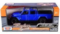 2021 Jeep Gladiator Overland Open Top Blue Metallic Diecast Model 1/24-1/27 by Motormax